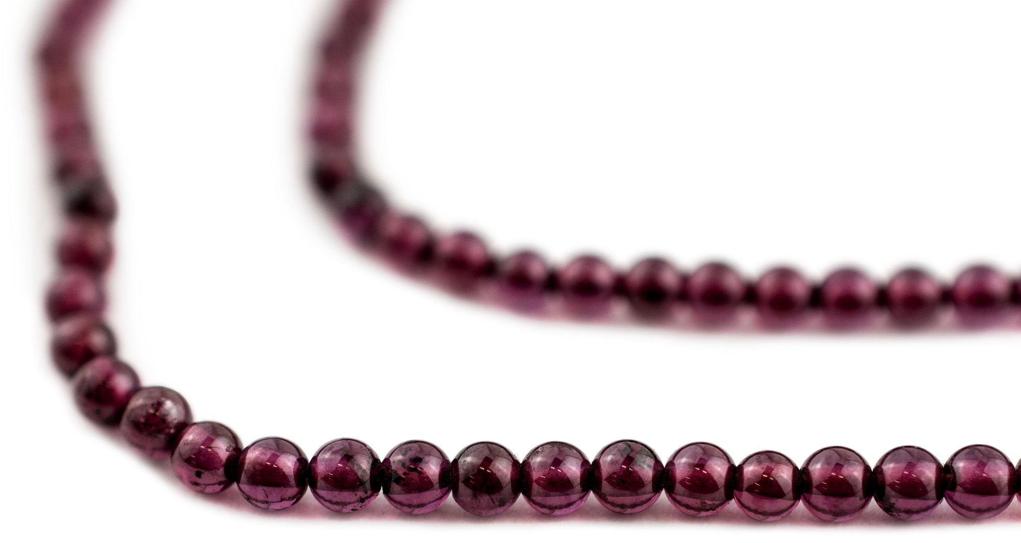 16” Pink Garnet Bead, Garnet Chip Bead Strand, Garnet Bead Necklace, Beaded  Garnet