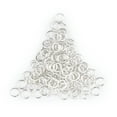 thumbnail image 1 of The Bead Chest Silver 6mm Round Open Jump Rings, Pack of 100, 1 of 4