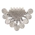 thumbnail image 1 of The Bead Chest Silver Tribal Coin Dangle Pendant, 1 of 4
