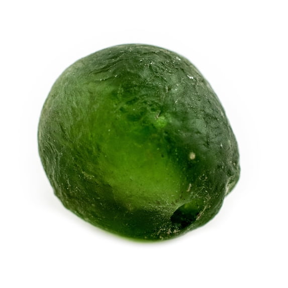 The Bead Chest Super Jumbo Green Recycled Glass Bead (33mm)