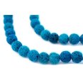thumbnail image 1 of The Bead Chest Turquoise Blue Volcanic Lava Beads (10mm), 1 of 4