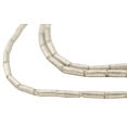 thumbnail image 1 of The Bead Chest White Metal Tube Ethiopian Beads (2mm): Full Strand of African Metal Spacers for DIY Jewelry Making, 1 of 4