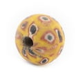 thumbnail image 1 of The Bead Chest Yellow Mosaic Jatim Java Bead (Single Bead, 20mm), 1 of 4