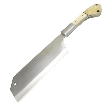 TheBoneEdge 12' Cleaver Stainless Steel Full Tang Butcher Knife Bone Handle