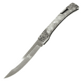 thumbnail image 1 of TheBoneEdge 9.5" Classic Western Style Pocket Knife Stainless Steel Blade White Pearl Handle, 1 of 1