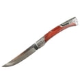thumbnail image 1 of TheBoneEdge Red Rosewood Handle Engraved Design 9" Folding Knife 3CR13 Steel 13109, 1 of 1