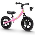 thumbnail image 1 of TheCroco 12 inch Balance Bike Lightweight, Adjustable Seat, No-Pedal training bike, Ages 2 to 5 Years, includes Bell, Pink, 1 of 6