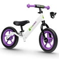 thumbnail image 1 of TheCroco 12 inch Balance Bike Ultra-light, Adjustable Seat and Handlebars, No-Pedal training bike, Ages 2 to 5 Years, includes Bell and Handlebar Pad, Purple, 1 of 6