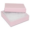 thumbnail image 1 of TheDisplayGuys 100-Pack #33 Cotton Filled Cardboard Paper Jewelry Box Gift Case - Pink (3 1/2" x 3 1/2" x 1"), 1 of 8