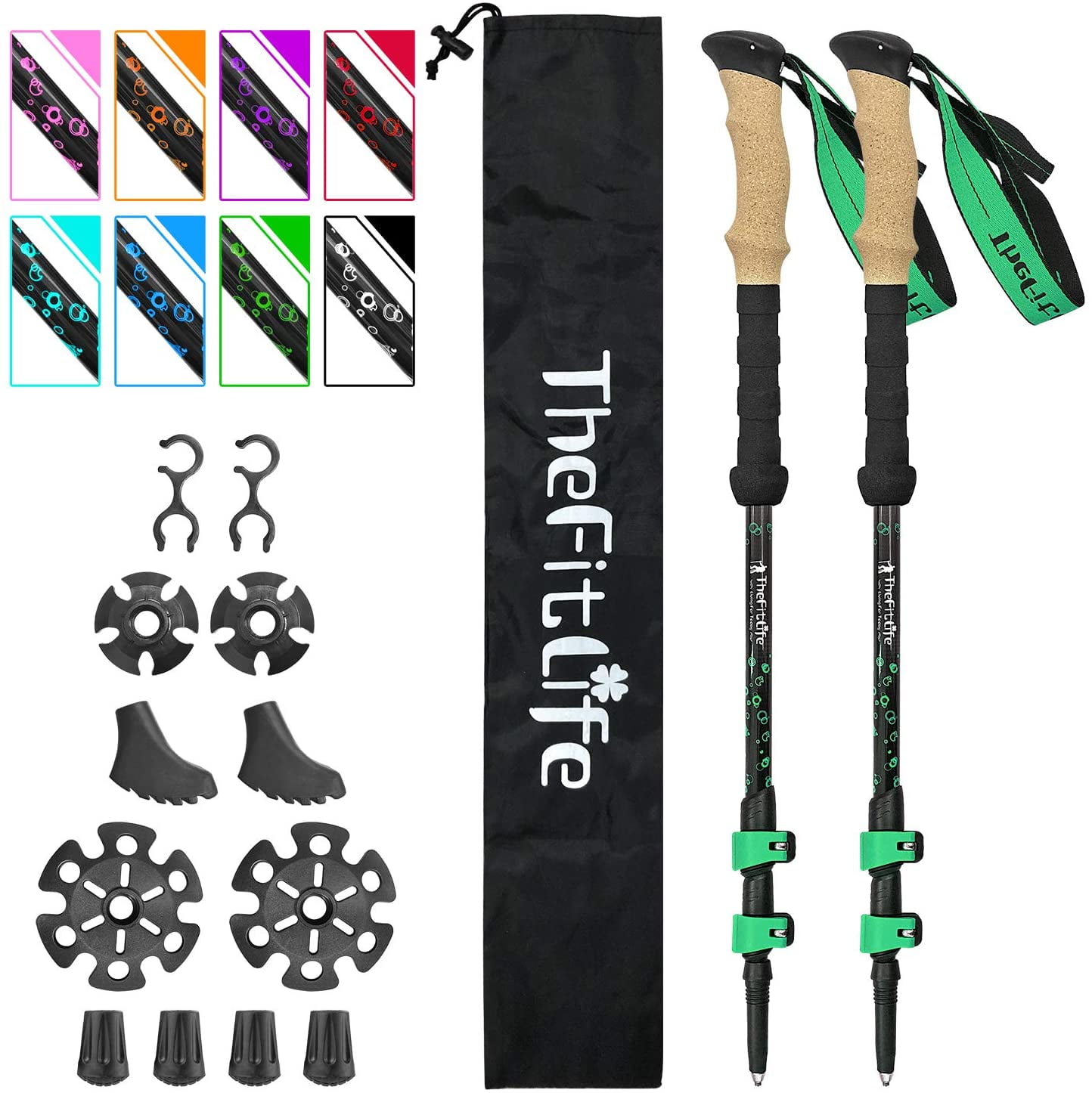 Carbon Fiber Trekking Poles with Anti-Shock - Thumbnail 3