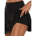 thumbnail image 1 of Thefound Women's Double-Layer Quick-Drying Golf Shorts, Solid Color Athletic Skirt, Size M-XXXL, 1 of 7
