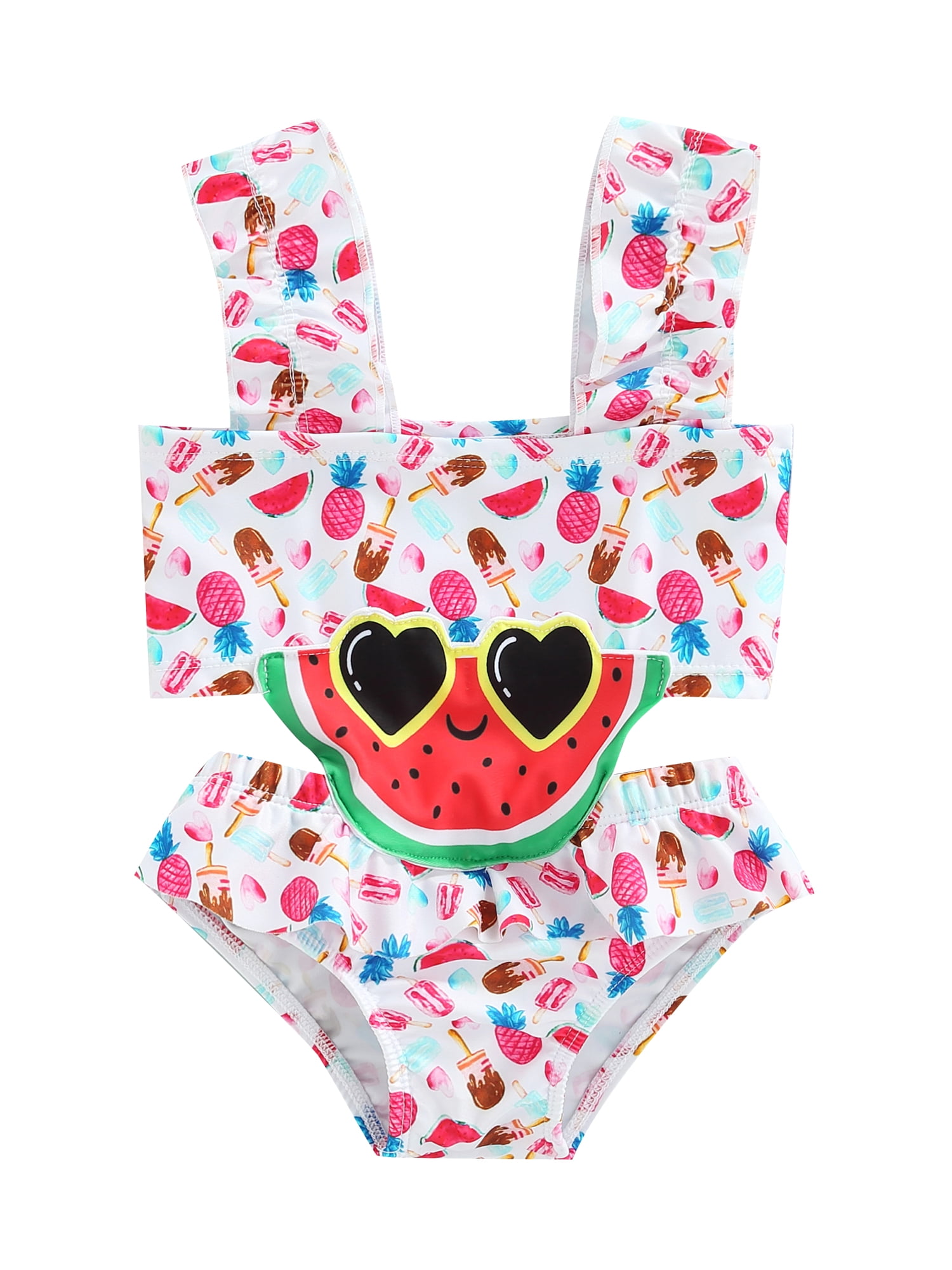 TheFound Toddler Baby Girl One-Piece Swimsuit 2T 3T 4T 5T Kids Bathing ...