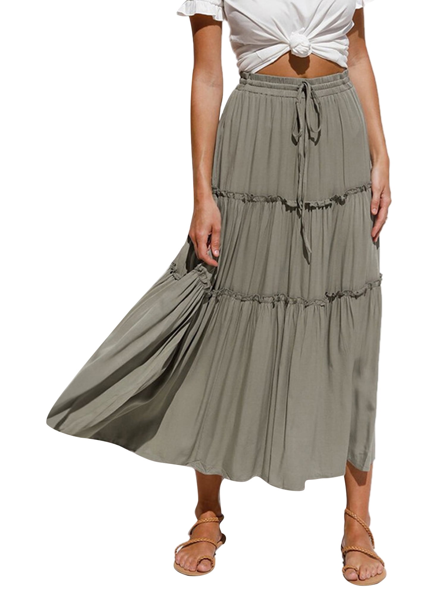 Flowy maxi clearance skirt navy