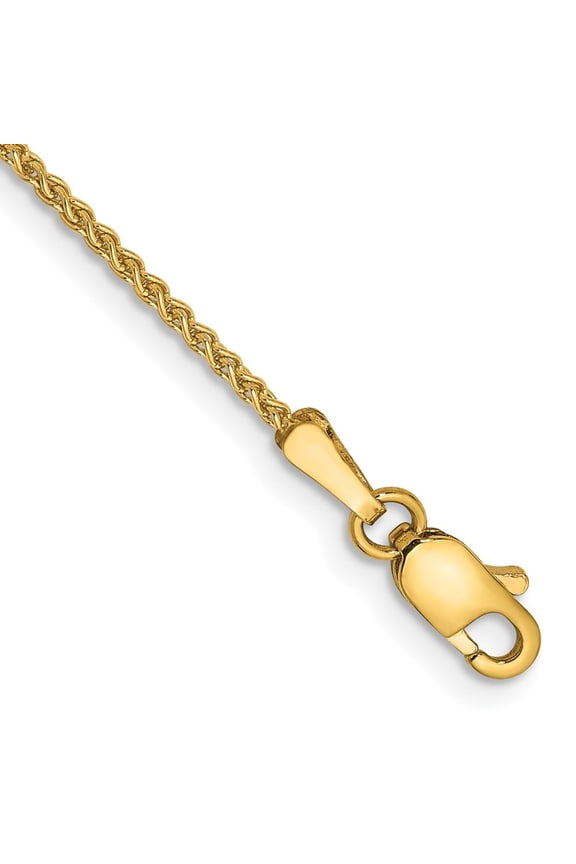 TheJewelryHut 14K 1.25mm Spiga Chain