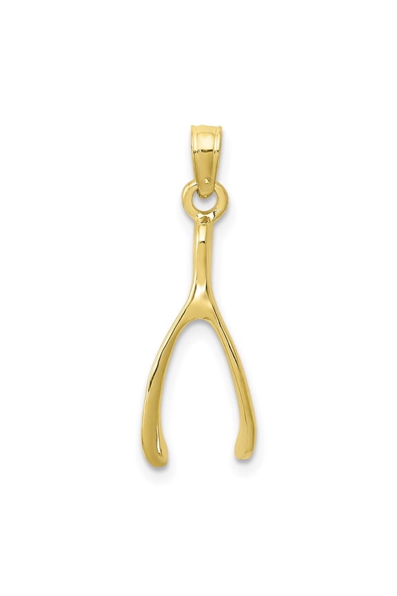 TheJewelryHut Designer 10K Wishbone Charm