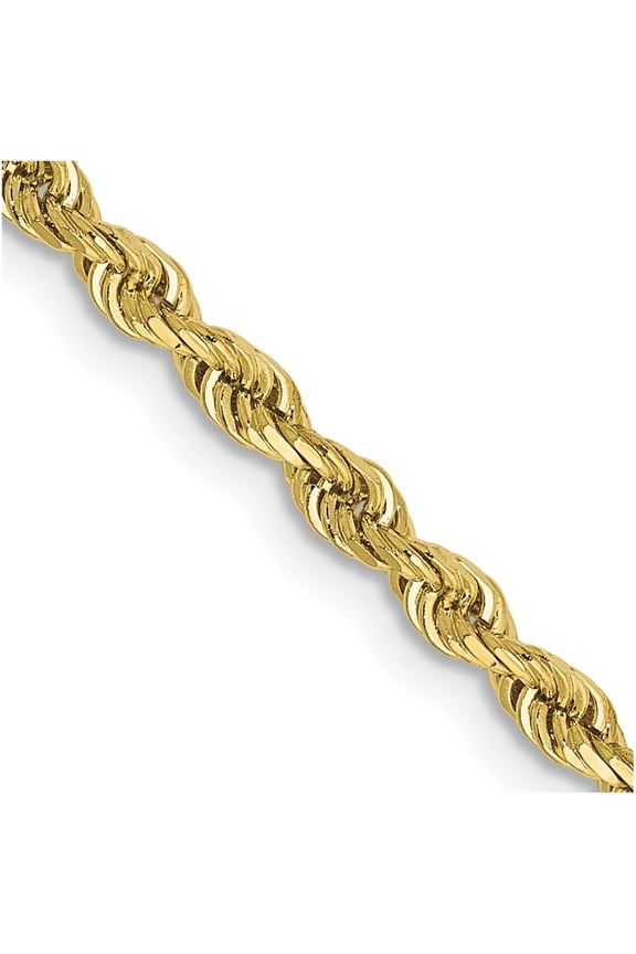 TheJewelryHut Designer 10k 2.75mm D/C Quadruple Rope Chain