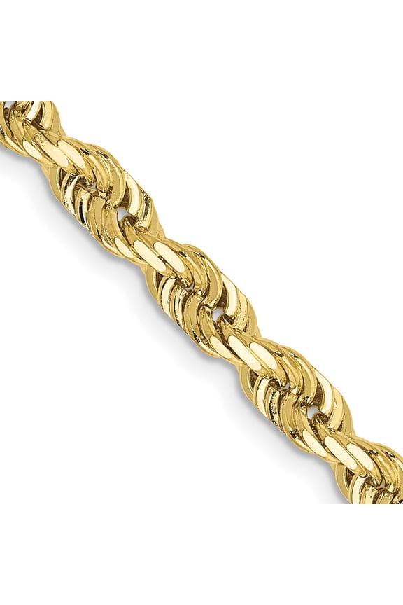 TheJewelryHut Designer 10k 4.5mm D/C Quadruple Rope Chain