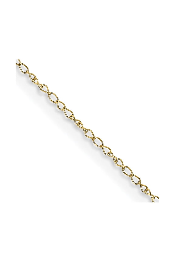 TheJewelryHut Designer 10k .42mm Carded Curb Chain