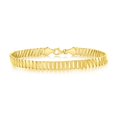 thumbnail image 1 of TheJewelryHut Designer 14 Yellow Gold, Double Triangle Link Bracelet, 1 of 2
