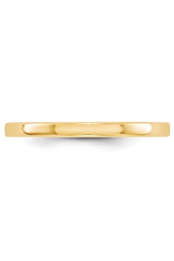 TheJewelryHut Designer 14K Yellow Gold 2mm LTW Flat Band Size 9