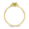 thumbnail image 1 of TheJewelryHut Designer 14K Yellow Gold Peridot birthstone and Diamonds Ring, 1 of 1