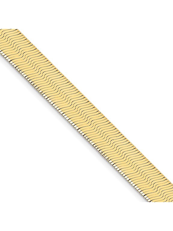 TheJewelryHut Designer 14k 10mm Silky Herringbone Chain