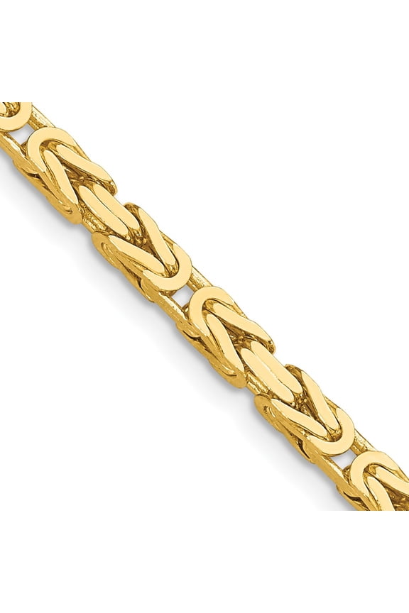 TheJewelryHut Designer 14k 3.25mm Byzantine Chain