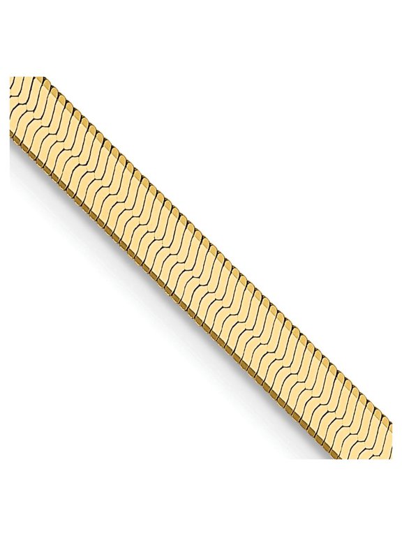TheJewelryHut Designer 14k 3mm Silky Herringbone Chain