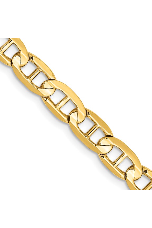 TheJewelryHut Designer 14k 5.25mm Concave Anchor Chain
