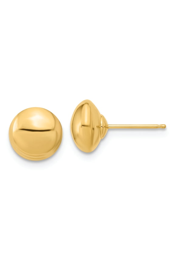 TheJewelryHut Designer 14k Polished Button Post Earrings