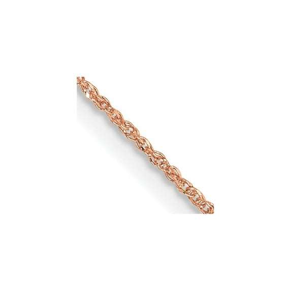 TheJewelryHut Designer 14k Rose Gold .7mm Ropa Chain