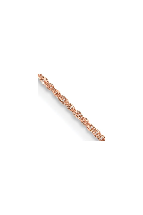 TheJewelryHut Designer 14k Rose Gold .7mm Ropa Chain