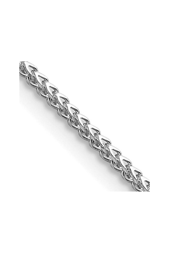 TheJewelryHut Designer 14k WG 1mm Franco Chain
