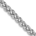 thumbnail image 1 of TheJewelryHut Designer 14k WG 3.5mm Semi-solid 3-Wire Wheat Chain, 1 of 2