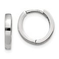 thumbnail image 1 of TheJewelryHut Designer 14k White Gold Round Hinged Hoop Earrings, 1 of 2
