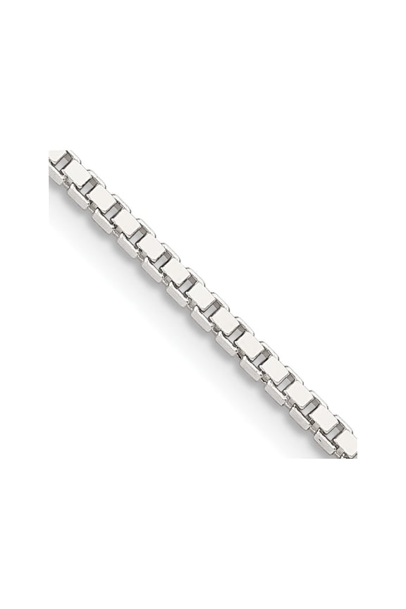 TheJewelryHut Designer Sterling Silver 1.75mm Box Chain w/4in ext.