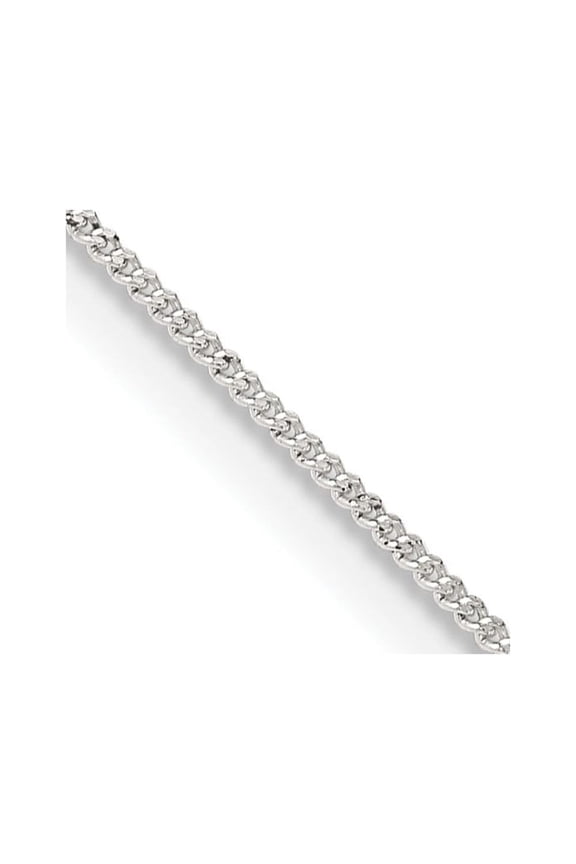 TheJewelryHut Designer Sterling Silver 1mm Curb Chain