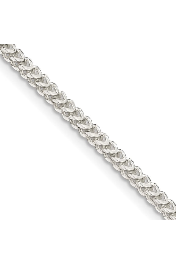 TheJewelryHut Designer Sterling Silver 2mm D/C Square Franco Chain