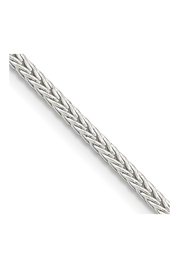 TheJewelryHut Designer Sterling Silver 2mm Diamond-cut Round Franco Chain