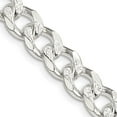 thumbnail image 1 of TheJewelryHut Designer Sterling Silver 8.3mm Pav? Curb Chain, 1 of 2