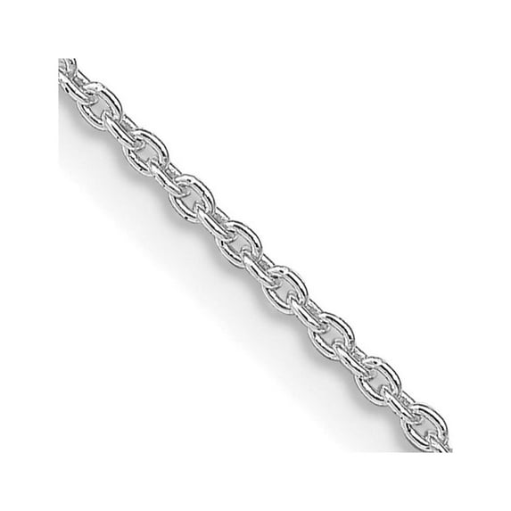 TheJewelryHut Designer Sterling Silver Rhodium-plated 1.5mm Cable Chain