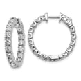 thumbnail image 1 of TheJewelryHut Designer TO 14kw 2 3/4ct Lab Grown DIA. VS+ F+ Comp. In&Out Hoops, 1 of 3