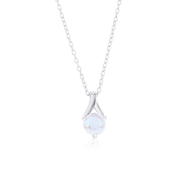 TheJewelryHut Fancy Designer Sterling Silver 6MM Round FWP Necklace
