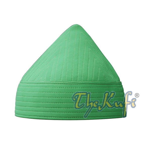 TheKufi® Green Naqshibandi Tall Handcrafted Tariqah Crown Sufi Muslim Hat (XXL)