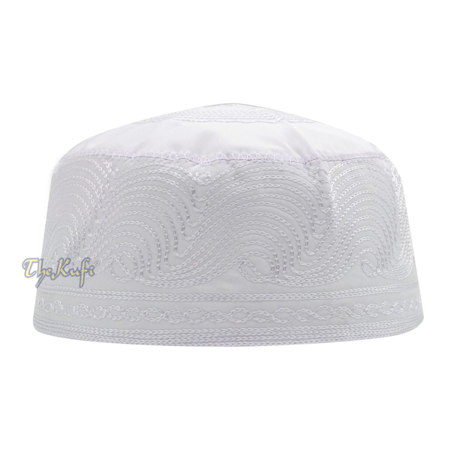 TheKufi® White Topi Embroidered 9cm Cotton-blend Burundi | Ubuy