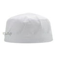 thumbnail image 1 of TheKufi® White Topi Embroidery 9cm Cotton-blend Muslim Kufi Takke Peci Hat (XXXXL), 1 of 7