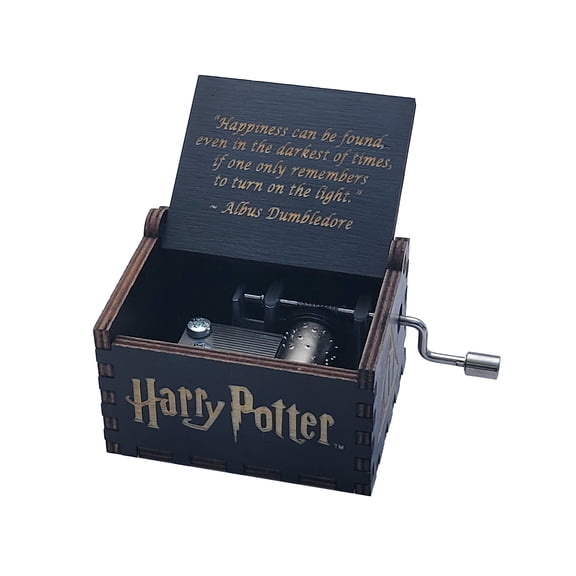 TheLaser'sEdge, Harry Potter Black Mini Music Box Featuring The Song Hedwigs Theme, Gifts For Adults, Teens And All Family