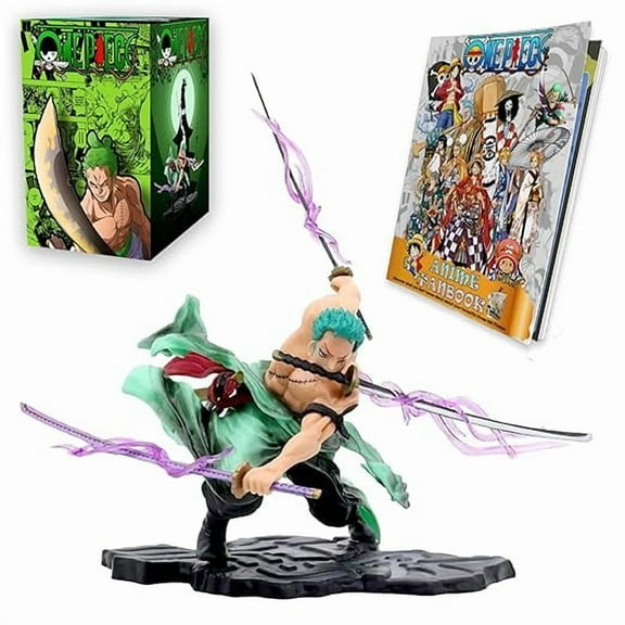 TheLittleOnes Zoro Anime Action Figures - Limited Edition Straw Hat Zoro Anime ,Action Figures For Home Decor, Office Table & Study Table Toys[18cm][Zoro X]
