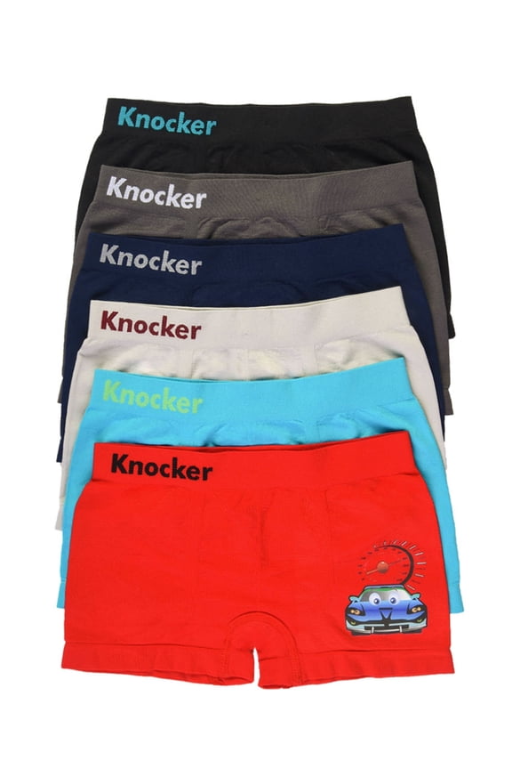 TheLovely Boys Underwear, 6 Pack Seamless Boxer Briefs (Little Boys & Big Boys)