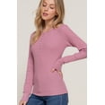 thumbnail image 1 of TheLovely Juniors & Plus Casual Long Sleeve Henley Thermal T-Shirts Top, 1 of 4